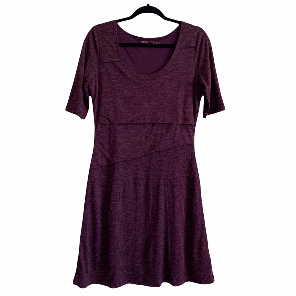 Prana Medium Plum Purple Wool Blend Lounge Casual